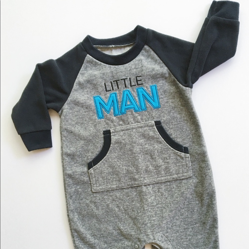 "LITTLE MAN" Carter's Flannel Pajamas